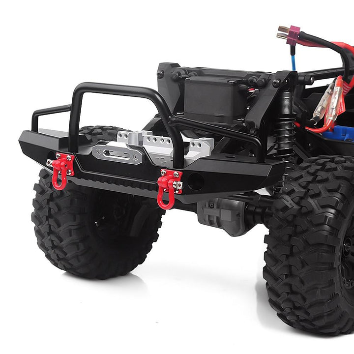 Metal Front Rear Bumper with LED Lights for Axial SCX10 II Jeep Cherokee