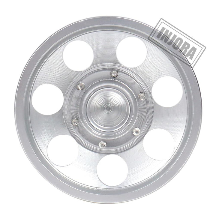 2PCS CNC Metal Front Rear Wheel Rims for 1/14 Tamiya Tractor