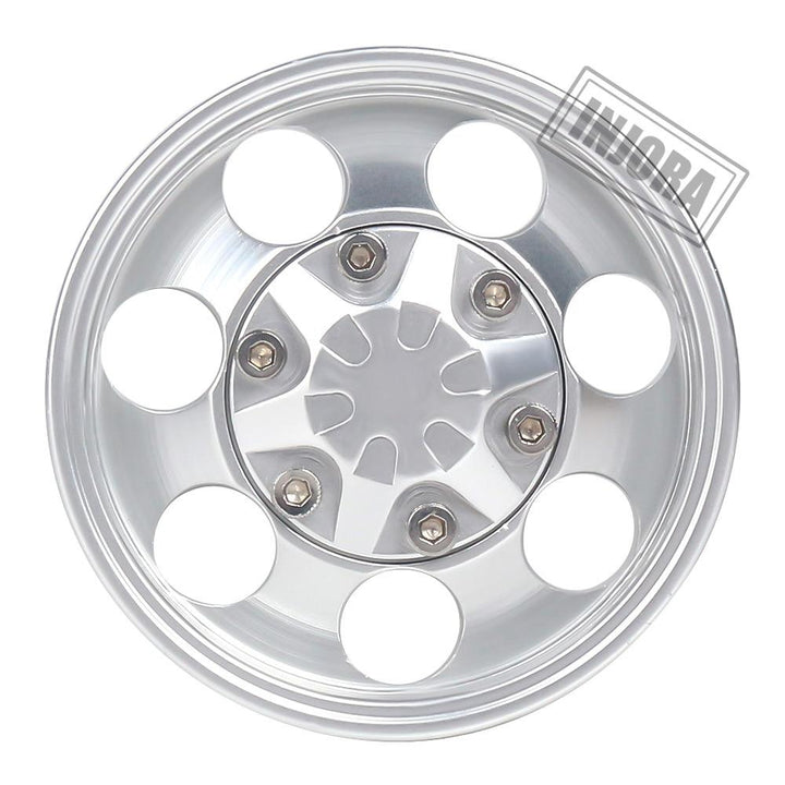 2PCS CNC Metal Front Rear Wheel Rims for 1/14 Tamiya Tractor