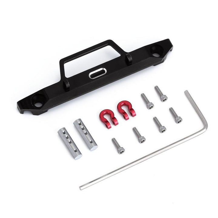 58*15mm Metal Front Bumper with 2 Hooks for Axial SCX24