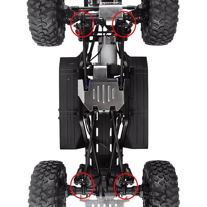 Aluminum Brass Axle Mount Set Suspension Links Stand for TRX-4 TRX-6