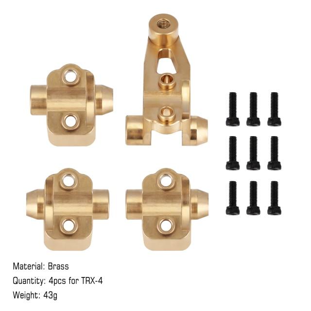 Aluminum Brass Axle Mount Set Suspension Links Stand for TRX-4 TRX-6