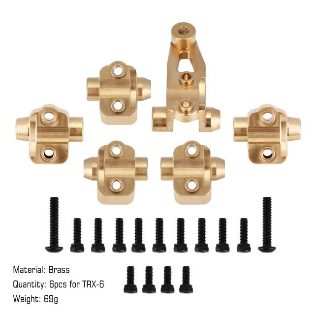 Aluminum Brass Axle Mount Set Suspension Links Stand for TRX-4 TRX-6