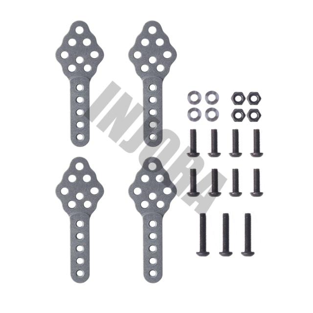 4pcs CNC Metal Shock Absorber Mount Adjust Height Angle Stand for 1/10 RC Crawler