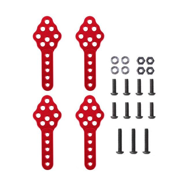 4pcs CNC Metal Shock Absorber Mount Adjust Height Angle Stand for 1/10 RC Crawler
