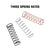 3 Sets 23*5.7mm Metal Springs for Axial SCX24 Shock Absorber
