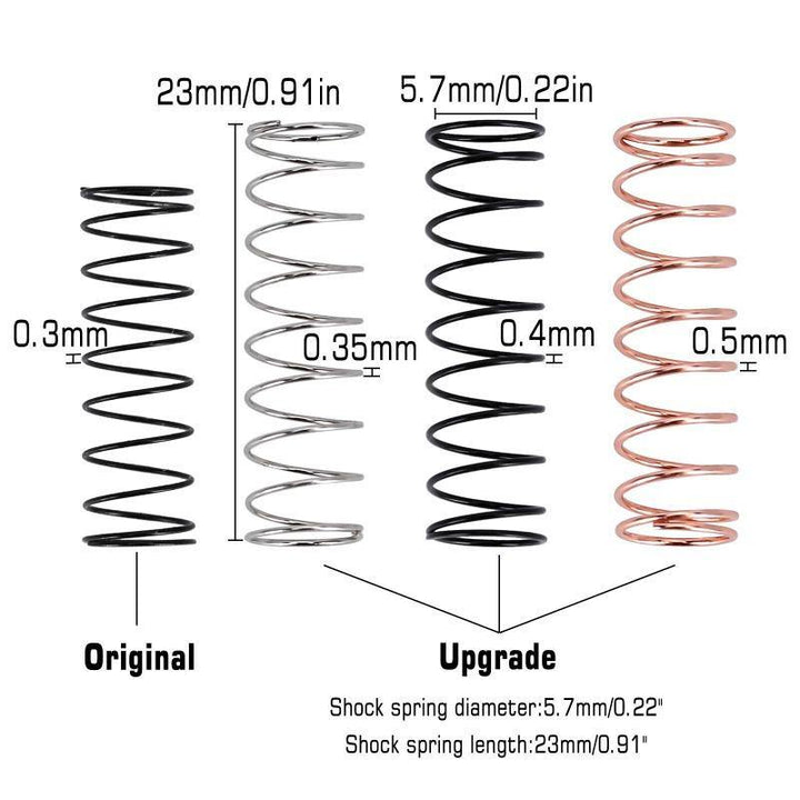 3 Sets 23*5.7mm Metal Springs for Axial SCX24 Shock Absorber