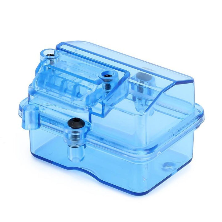Blue Plastic Radio Device Receiver Box side
