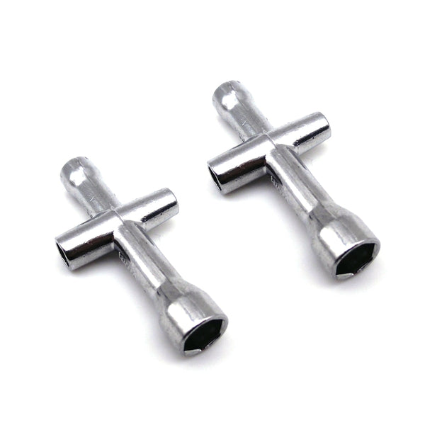 2PCS 4mm 5mm 5.5mm 7mm Cross Wrench Hex Socket Repair Tools