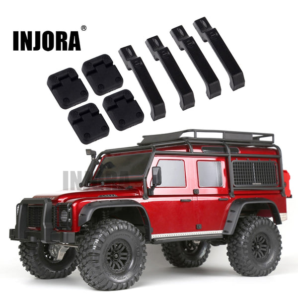 1Set Black Plastic Car Door Hinges & Door Handles for Traxxas TRX-4