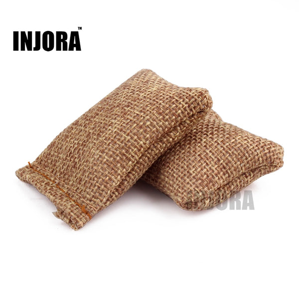 2pcs Mini Sand Bags Decoration, 1/10 Scale Accessories for RC Crawler
