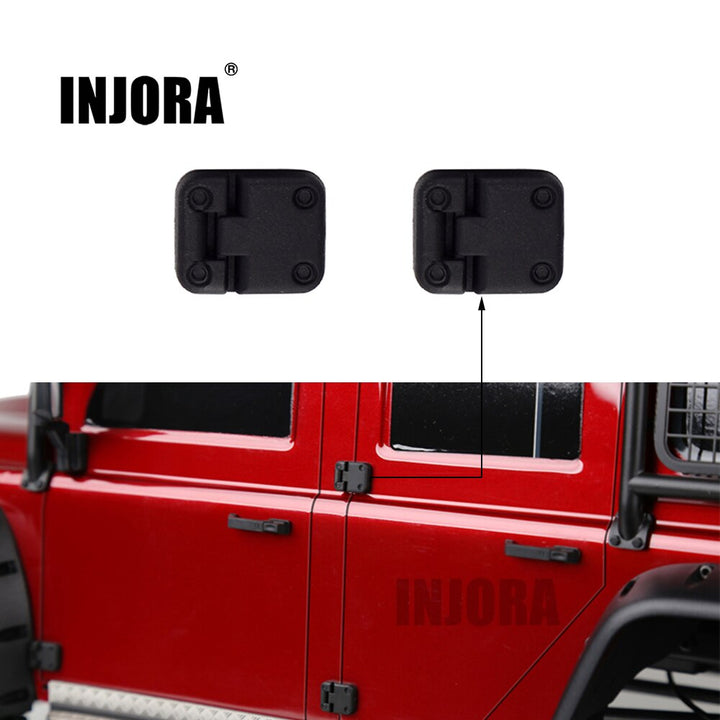 2PCS Black Plastic Car Door Hinge for Traxxas TRX-4