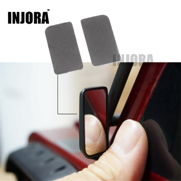 2PCS Metal Rearview Mirrors for 1/10 RC Crawler Car Traxxas TRX-4