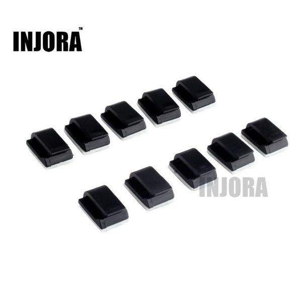 10PCS Black Wiring Buckle top