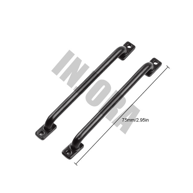 2PCS 75mm/133mm Metal Body Shell Handrails for 1/10 RC Crawler