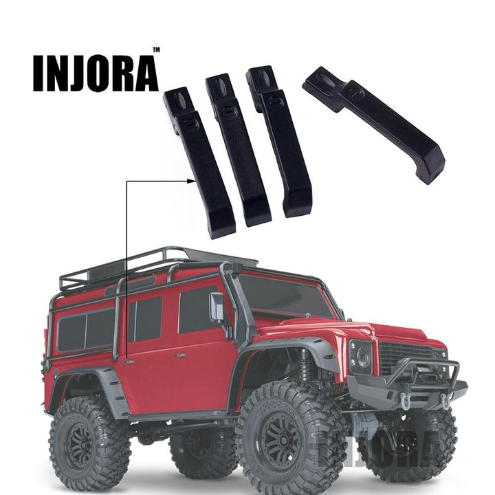 4PCS Black Door Handle for 1/10 RC Crawler Traxxas TRX-4 - INJORA