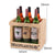 6 Wine Bottles in a Crate model with dimension markings