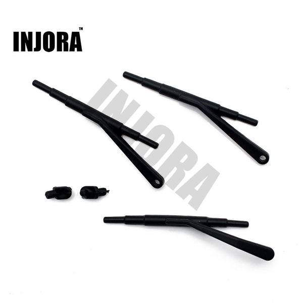 3PCS Black Rubber Wipers for 1/10 Axial SCX10 II Jeep Cherokee
