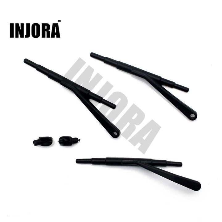 3PCS Black Rubber Wipers for 1/10 Axial SCX10 II Jeep Cherokee