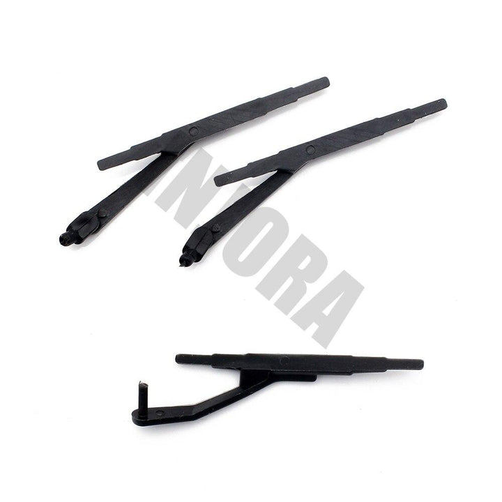 3PCS Black Rubber Wipers for 1/10 Axial SCX10 II Jeep Cherokee