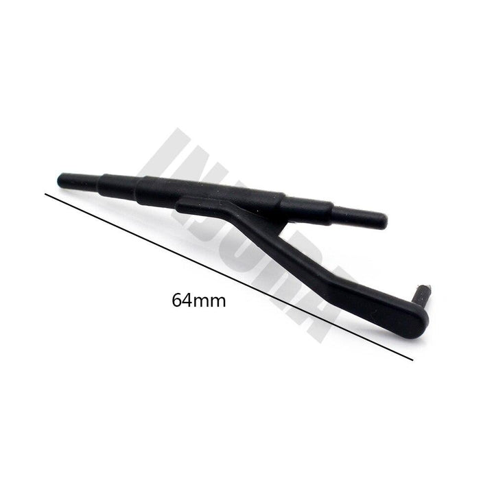 3PCS Black Rubber Wipers for 1/10 Axial SCX10 II Jeep Cherokee
