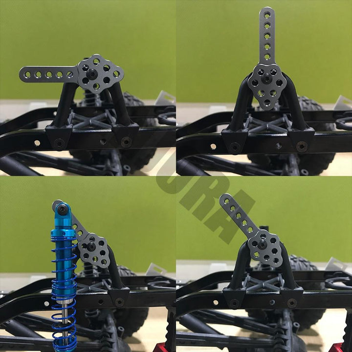 4pcs CNC Metal Shock Absorber Mount Adjust Height Angle Stand for 1/10 RC Crawler