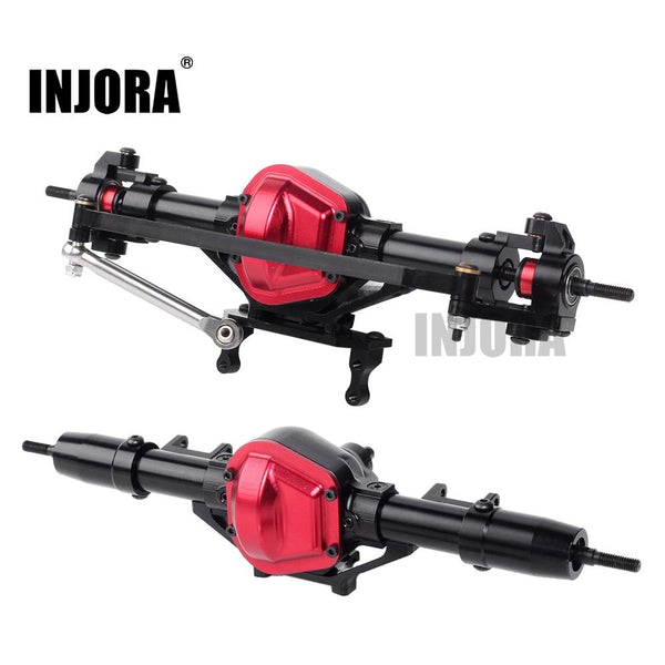 CNC Aluminum Front / Rear Axle for 1/10 RC Crawler Axial SCX10 - INJORA