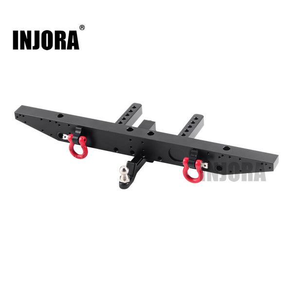 INJORA Metal Rear Bumper with D-rings for Traxxas TRX-4