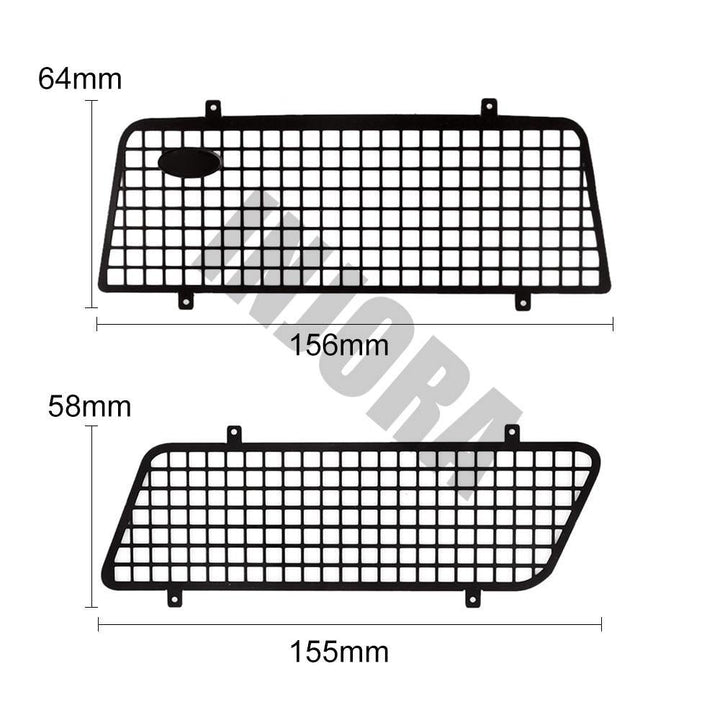 3PCS Metal Window Mesh Protective Net with Logo for TRX-4 Bronco 82046-4