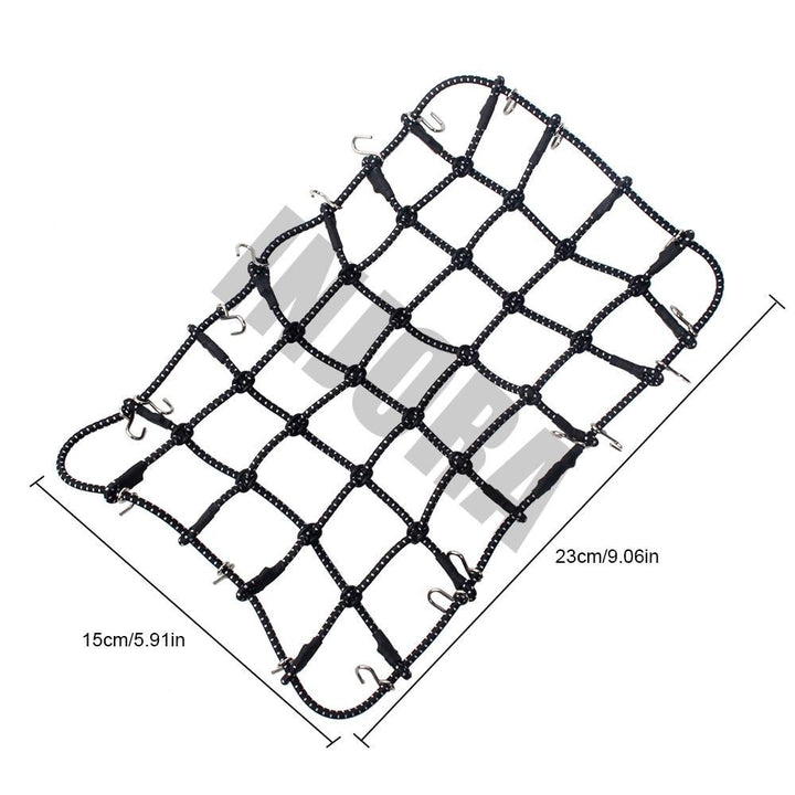 Black Luggage Net with dimension markings