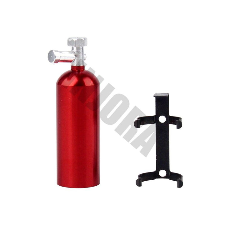 Mini Red Metal Fire extinguisher, 1/10 Scale Accessories for RC Crawler - INJORA