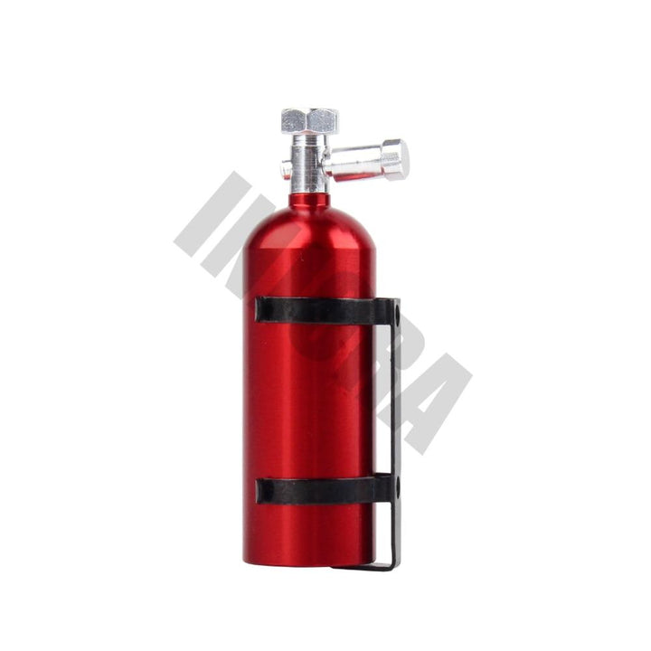 Mini Red Metal Fire extinguisher, 1/10 Scale Accessories for RC Crawler - INJORA