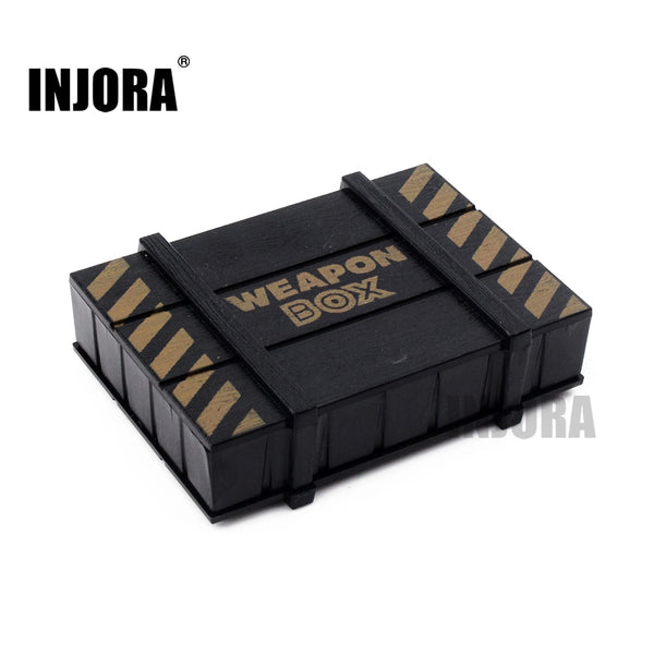 INJORA Mini Plastic Weapon Box, 1/10 Scale Accessories for RC Crawler