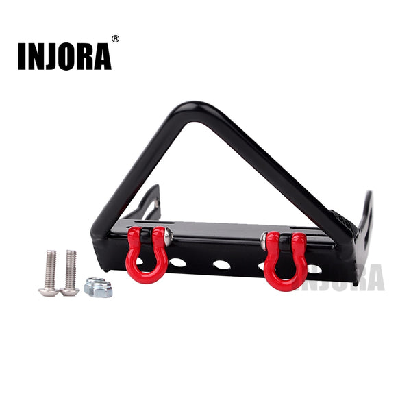 [Clearance Sale]INJORA Metal Front Bumper with Tow Hooks for Axial SCX10