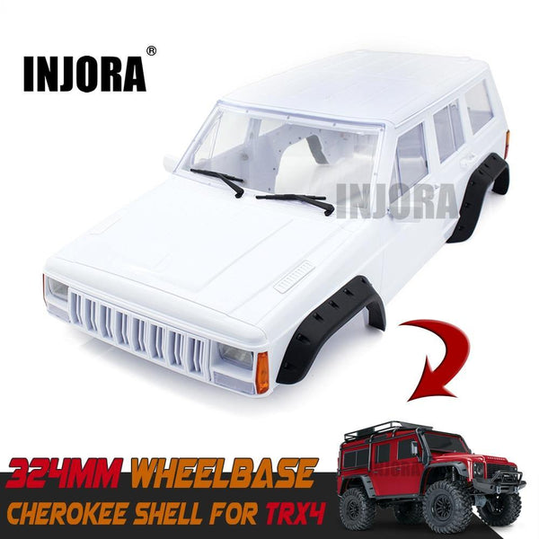 324mm/12.8" Wheelbase Hard Plastic Cherokee Body Shell for 1/10 RC Crawler