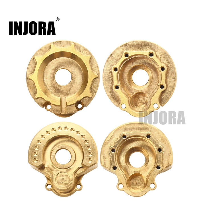 2PCS Brass Counterweight Balance Weight Portal Drive Housing for TRX-4 TRX-6