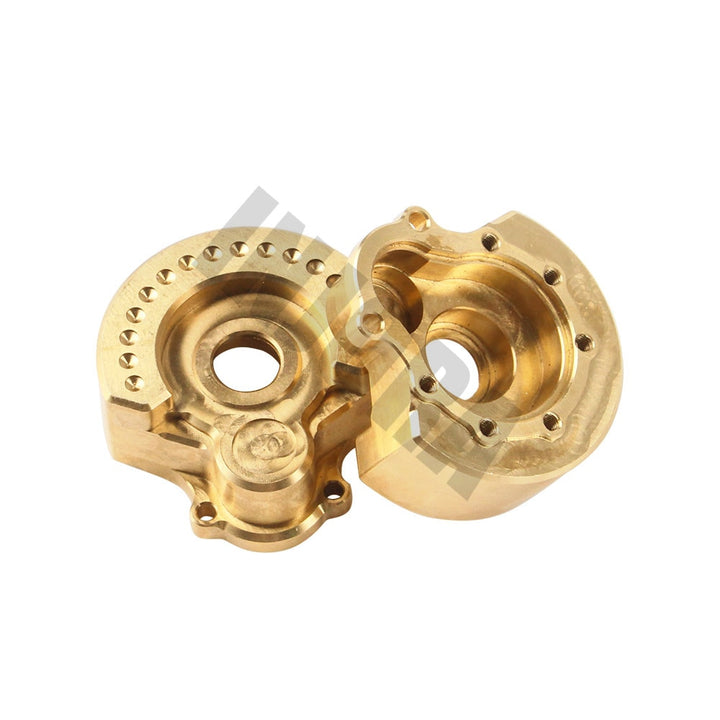 2PCS Brass Counterweight Balance Weight Portal Drive Housing for TRX-4 TRX-6