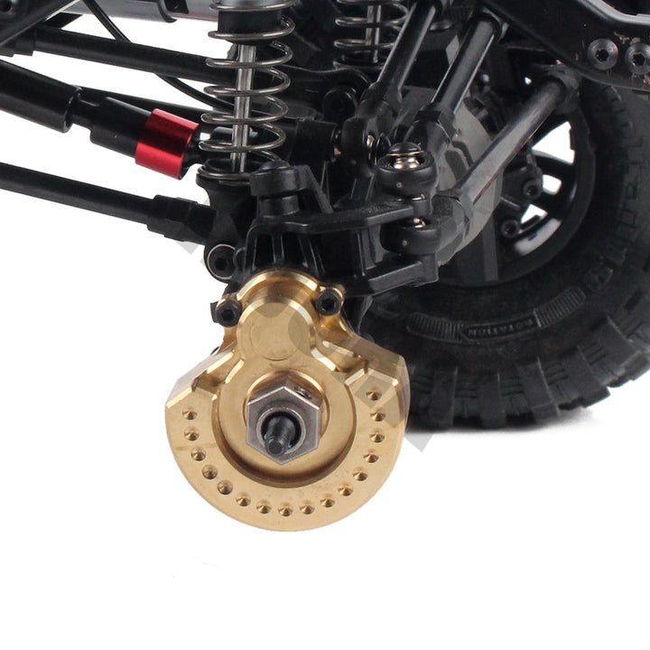 2PCS Brass Counterweight Balance Weight Portal Drive Housing for TRX-4 TRX-6
