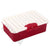 Red Plastic Storage Box top