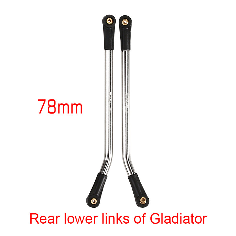 INJORA 1 Pair Stainless Steel High Clearance Chassis Links for SCX24 M