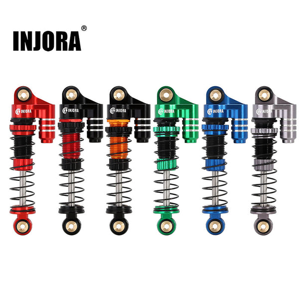 [Clearance Sale] INJORA 39mm Aluminum Threaded Oil Shocks with Fake Reservoir for SCX24 FCX24M