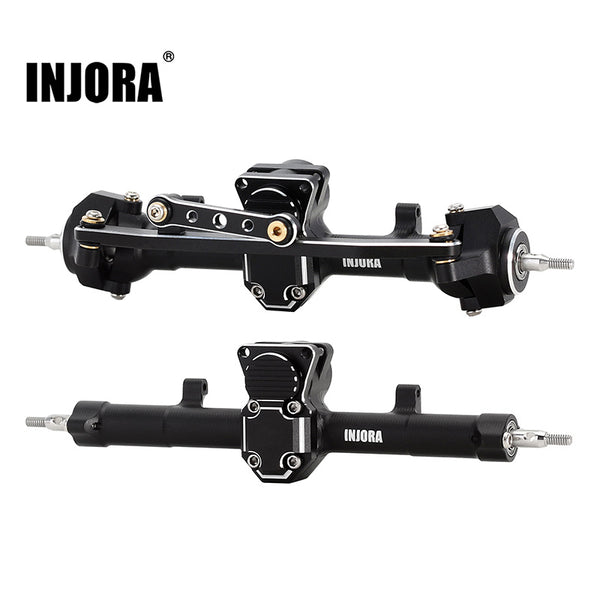 [Clearance Sale] INJORA Black Aluminum Front Rear Axles Set for Axial SCX24